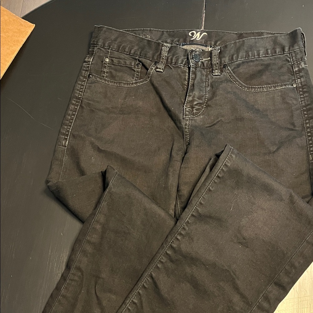 WORN Denim  Black barrel  Jeans sz 2